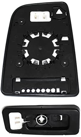 PAREJA CRISTALES SUPERIOR Y INFERIOR TÉRMICO ESPEJO RETROVISOR DERECHO SOPORTE REDONDO