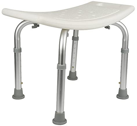 OHMG Tabouret de Douche,Siege de Douchem,Tabouret Plastique de Douche,Chaise Salle de Bain réglable en Hauteur,Pieds Antidérapant