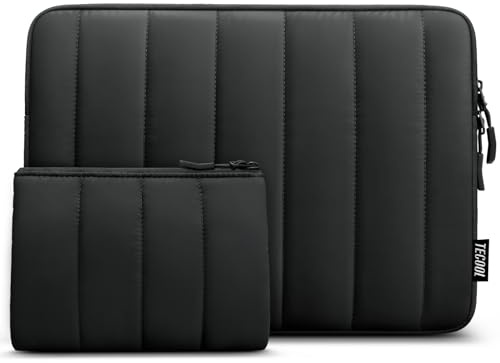 TECOOL 13,3 Zoll Laptop Tasche Hülle MacBook Neo Air Tasche 13 Zoll,Schwarz | 13 zoll Laptoptasche für 13“MacBook Neo(2026),MacBook Air 13 13.6 M5 M4 M3 M2 2026-2010,MacBook Pro 13/Pro 14 M5-M1 2026-2012