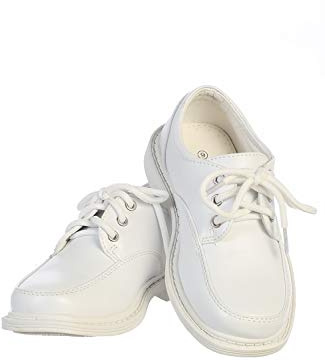 Toddler Boys Dress Shoes Size 13 Zapatos blancos para niños White Little Kids Tuxedo Kid Oxford Loafers Ring Bearer Baptism 1st First Communion