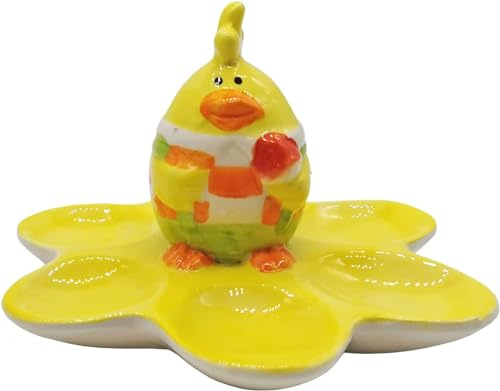 Land-Haus-Shop Eierwärmer Schäfchen Plüsch Schaf oder Hase Häschen Frühstück Eier Wärmer Halter Tischdeko Deko (Eierhalter Huhn 6er)