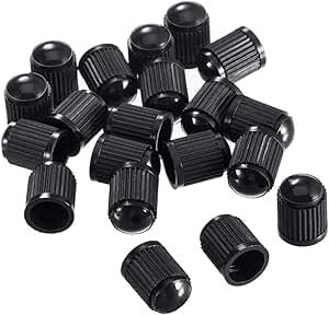 10 pcs - Tyre Valve Caps - Universal Dust Caps - Black Caps - Used On SUV/Car Tyres/Trucks/Bikes/Bicycles/Motorbike