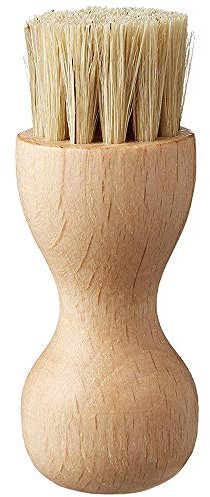 Generic 1 Pcs Wood/Beige Shoe Polish Applicator Brush, Pig Hair, 7.5 x 2.7cm, For Leather Shoes, Boots, Jackets, Bags & Furniture