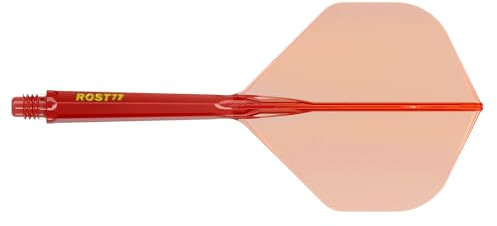 CUESOUL ROST 77 Integrierter Dartwelle und Flug,große Standardform,Set von 3 (klare Farbreihe)