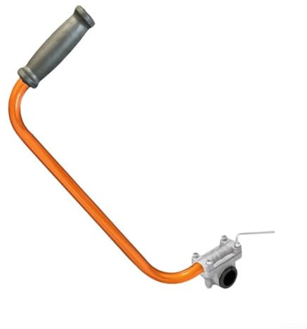 JoyousMall Impugnatura per decespugliatore, impugnatura ausiliaria regolabile per macchina da prato, comoda e facile da curare il giardino (arancione)