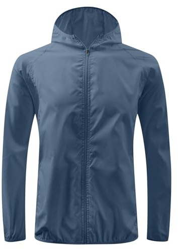 Mrat Sudadera con capucha para hombre y mujer con protección solar UPF 50+, resistente al viento, ligera, atlética, UV, para correr, senderismo, senderismo, manga larga, SPF de secado rápido, para