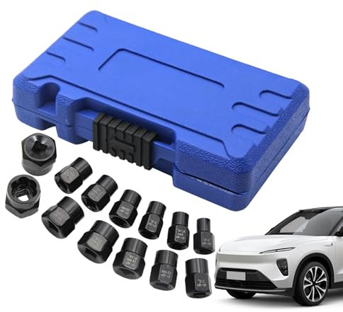Einfacher Schraubenextraktor-Satz - Schockfestes Schrauben- und Mutternentferner-Set | Präzises Entfernungswerkzeug Mit Rutschfestem Ergonomischem Griffdesign Für Kfz-Werkstatt Achsabfluss Induktion
