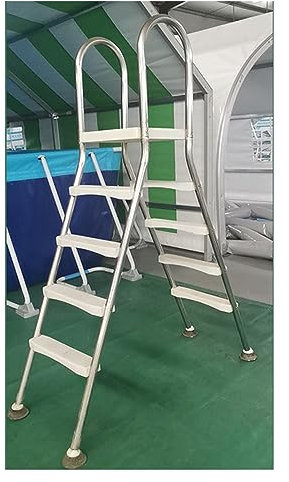 GXXINGIN Above Ground Pool Ladder, Double-Sided 2-Step Escalator with Removable Steps, Durable Silver Entry & Exit System for Swimming Pools, Easy Installation & Safety Features