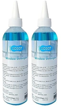 2 Bottles 220ml Window Robot Cleaning Liquid Detergent Compatible with 2S 188 188C/198 358 368 R3 S7 PRO 298 388 Glass Cleaning Robot Accessories