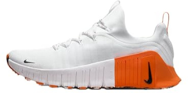 Nike Herren Free Metcon 6 Trainingsschuhe, White/Black/Safety Orange, 42.5