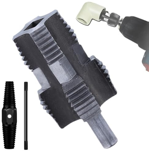 Cortador de rosca interior de tubo, broca de doble cara para abridor de agujeros de tubería de agua, herramienta de corte de rosca de PVC PPR de 1/2 3/4 de 1 pulgada | Cortador de rosca interior
