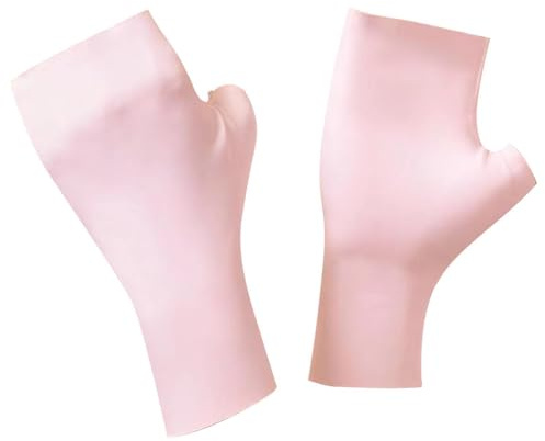 Fingerlösa solhandskar - Ice Silk UV-skyddsvantar, Andas Halvfinger Cykelhandskar, Lätt sommar Nail Cover | Återanvändbart utomhushandskydd för vandringsridning