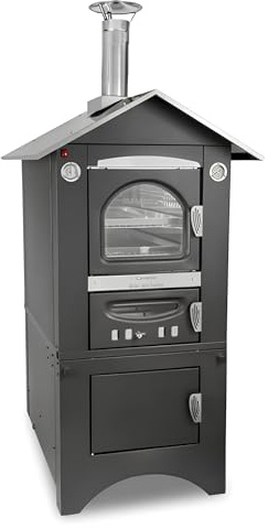 Clementi Smart 45 X 80 - Forno A Legna Da Esterno Con Tetto Per Cucina Barbecue Giardino