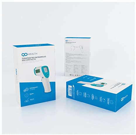 BRAV IT-122 Termometro frontale a infrarossi senza contatto, display digitale retroilluminato a tre colori Temperatura di lettura istantanea di neonati, per Neonati, Bambini, Adulti, Latte e Oggetti