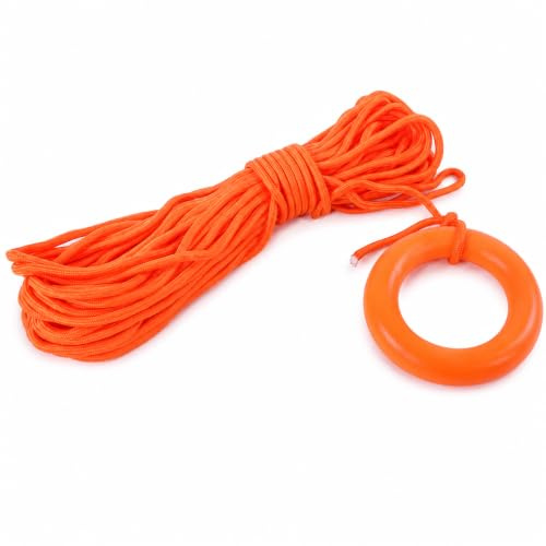 Water Floating Lifesaving Rope, 30m Outdoor Professional Throwing Rope, with Floating Buoyant Loop, for Boat Camping Hiking Awning Tent Canopy
