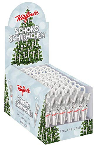 Küfferle Schokoschirmchen Polarsilber 810g (60 Stück)