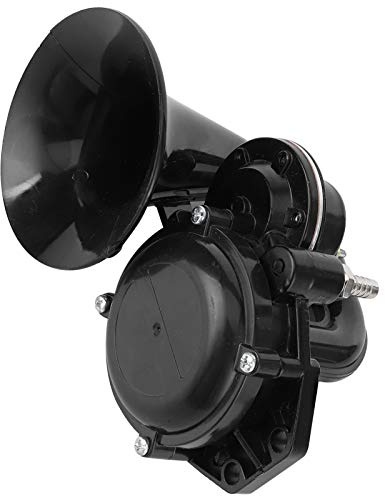 12V Fanfare,Schneckenhorn 12V/24V SchneckenhornUniversal Schneckenhorn Schwarz Fanfare 12/24V 120Db Lufttrompete Für Auto Lkw Bus Van Zug