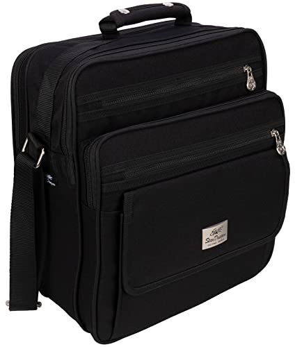 EAAKIE Tasche Arbeitstasche Umhängetasche Flugbegleiter Herrentasche Schwarz