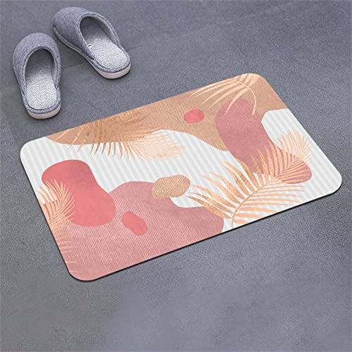 Badezimmerteppich, Badematte Rutschfest, 80x120cm Bad Teppich LäUfer, Duschmatte, Badteppich Badvorleger Rutschfest Waschbar, Antirutschmatte Dusche, Teppich Badezimmer, Bathroom Bath Mat, Rot