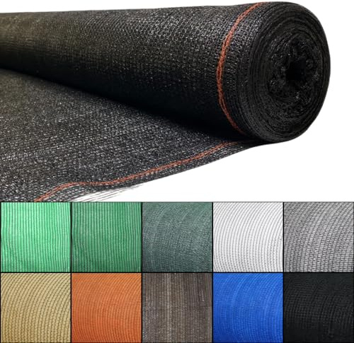 Keroppa, Malla de Ocultación, 90% de Sombreo, 1x50 m, Malla de Sombreo para Jardín, Patio, Terraza, Agricultura, Resistente, Reducción Temperatura, Transpirable, Proteccion UV, Negro