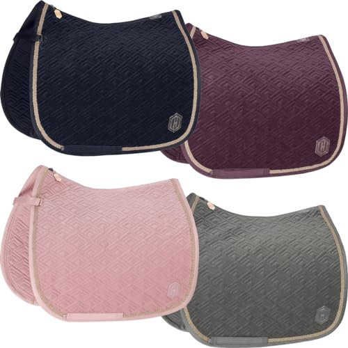 Eskadron Schabracke Velvet Emblem Heritage, Größe:Pony Dressur (PD), Farbe:Cassis