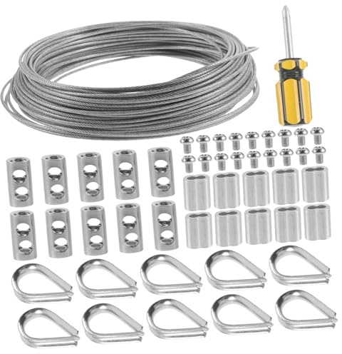 Uonlytech Aparejo De Guardacabos De Cable Cuerda Inoxidable Kit De Barandilla Decorativo