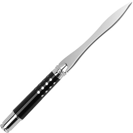 CaLeQi Handtag Brevöppnare kniv Rostfritt stål kniv Delad fil Kuvert Kontorsmaterial Handtag Bärbar Kuvertöppnare för Skola hem Arbete Användning