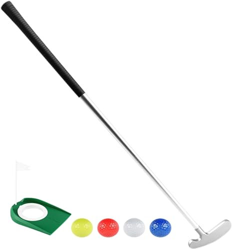 Asyxstar Putter de golf – Putters de golf para hombres, golfistas diestros o putter de golf para mujer, juego de mini palos de golf – putters de mano derecha de 33 pulgadas con 2 pelotas de práctica