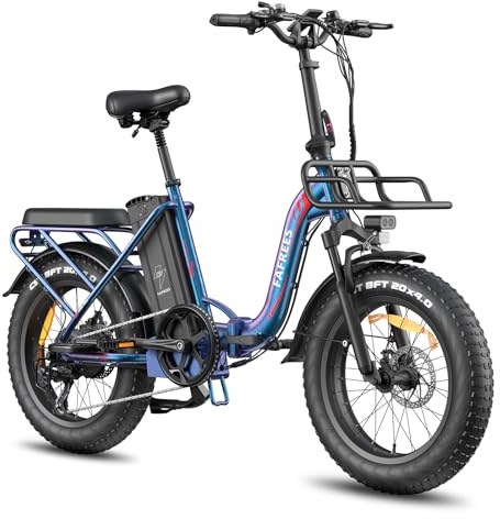 Fafrees F20 MAX [ Offiziell ] E-Bike Herren 20 Zoll 48V 30AH Akku Fatbike Ebike Klapprad, E Bike Damen Elektrobike Mountainbike Bremslicht 54N.m, Elektrofahrrad 150kg