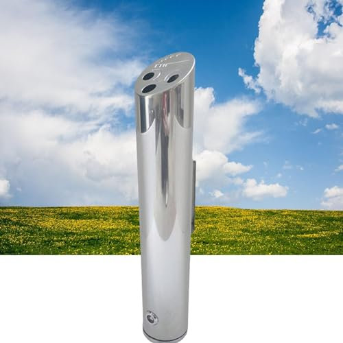 Wandaschenbecher Für Draußen, Wandaschenbecher Für Draußen, Wand-Aschenbecher Edelstahl Outdoor Zigaretten-Aschenbecher Creative Public Smokeless Ash Tray Smoking Receptacles Abschließbar(Color:A)