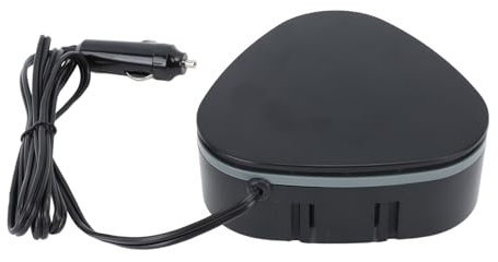 Natudeco 12V Auto-Heizung, Kfz-Defroster, tragbarer Kfz-Defroster, Kunststoff-Auto-Heizungsventilator, Auto-Heizungswärmer für schnelles Aufheizen, Auftauen, Entnebeln (Base Model)