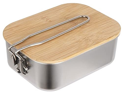 Scatole Lunc Scatola Lunc Copertura per Tagliere in Legno da Esterno Bento Box Pentola per zuppa da Campeggio Scatola Lunc Portatile per Picnic