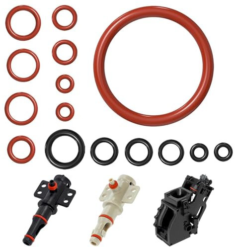 SHUOHONG 30 Pezzi Silicone Guarnizioni Caffè Ampiamente Compatibile O Ring, Rondelle Gomma Guarnizione Alta Temperatura Set Manutenzione, per Valvola Supporto, Gruppo Erogazione, Beccuccio Uscita