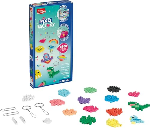 Maped Creativ - Recharge Pixel Factory - Kit de recharge pour création d'accessoires grâce aux perles à eau - Kit de Loisirs Créatifs dès 6 ans