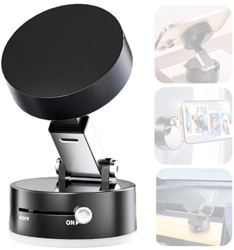 CATOR Porta Cellulare Auto, 2025 Potente Portabilità Supporto Auto Magsafe, Supporto per Telefono a Ventosa Compatibile con iPhone Serie 12-16 e Samsung S24 Ultra