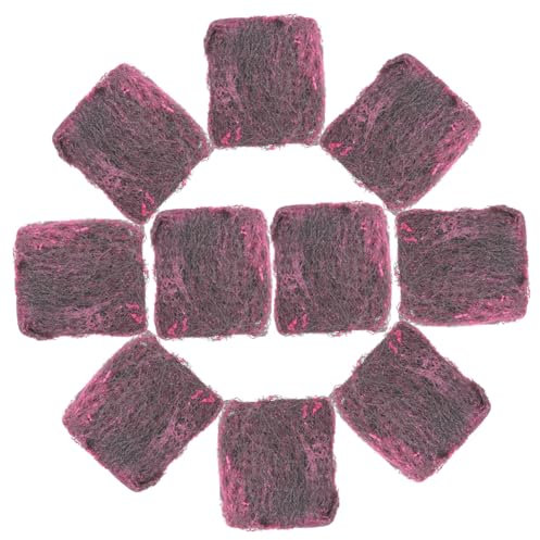 BESTYASH 10paquete Lana De Acero Inoxidable para Fregar Ollas Esponjas De Acero Resistentes Limpiador De Utensilios para Cocina y Hogar Paquete