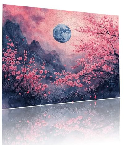 Jigsaw Puzzle Adultos Luna Flor Rompecabezas Educa Puzzle Desafiando lo Imposible 5000 Piezas Incluye Pegamento Fix a Partir de 7 AñOs Actividades de Juego, como DecoracióN y Regalo 105x156cm t-989