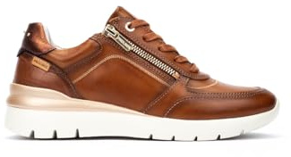 Pikolinos Deportivos en Cuero CANTABRIA para Mujer Color Brandy