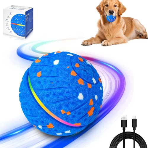 Bukbas Interaktives Hundespielzeug, Pelota Automática Inteligente Hundeball | Juguete Eléctrico, 3 Modos de Juego, Material E-TPU Resistente, Recargable USB para Perros Pequeños y Medianos
