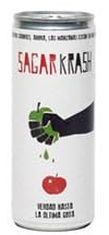 Sagar Krash Manzana Sidra 24 Latas de 250 ml – Refrescante Elaborada con Manzanas Autóctonas del País Vasco y un Toque de Zumo de Frutas, Baja Graduación Alcohólica 4,5% Vol.
