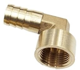 XaoHuaS 1 pz. Giunto di Collegamento in Rame con Filettatura Femmina BSP e Attacco a Gomito in Ottone for progetti Fai da Te in casa(8mm)