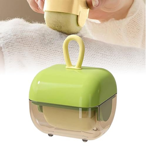 Fusselrolle, 2026 Neu Fusselrolle Tierhaare, Waschbarer Tierhaarentferner, Wiederverwendbare Tragbarer Fusselentferner, Lint Remover für Kleidung, Haare, Katzenhaare, Hundehaare (Grün-1PCS)
