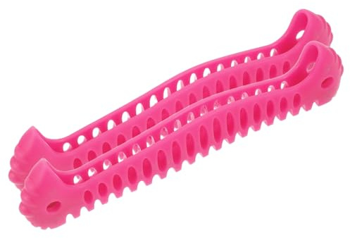 Supvox 2 Stück Elastische Schlittschuhschoner aus TPE Flexibler Kufenschutz für Eishockey und Eiskunstlaufschuhe Leicht und Auszuziehen Eislaufzubehör für Erwachsene