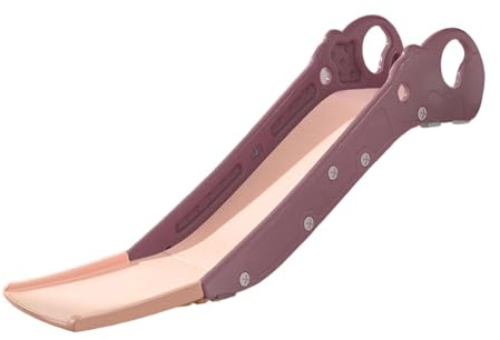 MERIGLARE Kinderrutsche, Sofarutsche, Indoor Rutsche, Spielzeug, rutschfeste Pedale, Verlängerte Rampe, Abgerundete Kanten, Robustes PP Material, Geeignet für K, Rosa