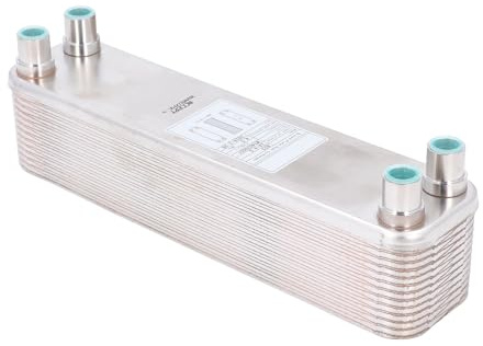 Scambiatore di calore a piastre brasate in acciaio inox, raffreddatore di mosto di birra con pressione nominale di 4,5 MPa, design compatto brasato in rame per il raffreddamento