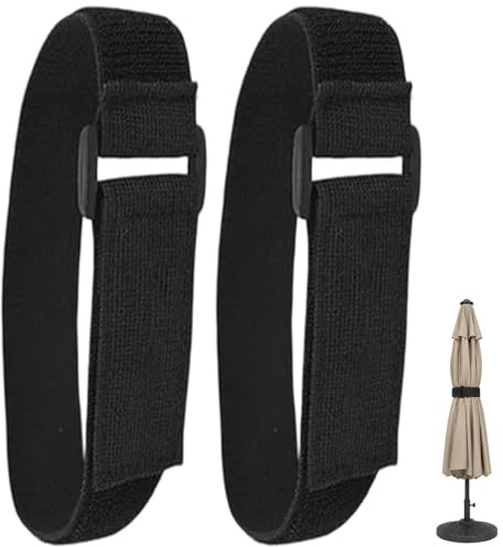 2 Pcs Adjustable Elastic Strap,Garden Ties,Parasol Strap,Windproof and Waterproof,Tie Down Straps,Heavy Duty Straps,Suitable for Curtains,Gardens,Camping Umbrellas,Yoga Mats,and Fishing