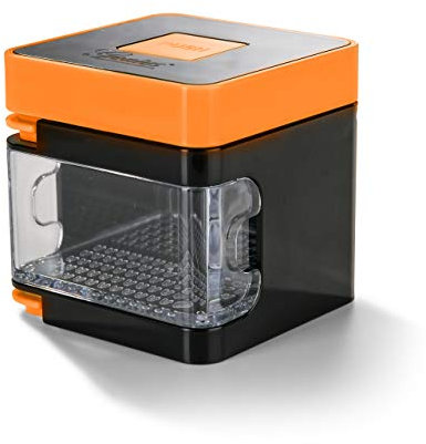 Genius Nicer Dicer Spicy | 4 Teile | Gemüseschneider | Allesschneider | Zwiebelschneider Farbe Orange, A34156