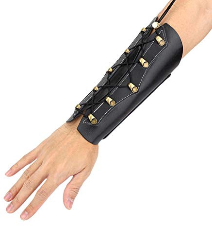 Niiyen Protezione per Il Braccio per tiro con L'Arco, Accessori per Attrezzatura per Arco con Freccia per tiro con L'Arco, Accessorio per Attrezzatura di Protezione per Protezione per Braccio(Nero)