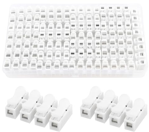 YIXISI 30 Pezzi Connettori Molla, Morsettiera Terminale a Molla Rapida, Connettore Rapido, Collegamento Per Cablaggio Elettrico e Alimentazione Illuminazione