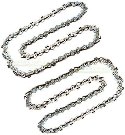 Lot de 2 Chaînes de Tronçonneuse 45 cm 1,5 mm 0,325 72 Maillons Compatibles avec Oregon 21LPX072E, 21LPX072X